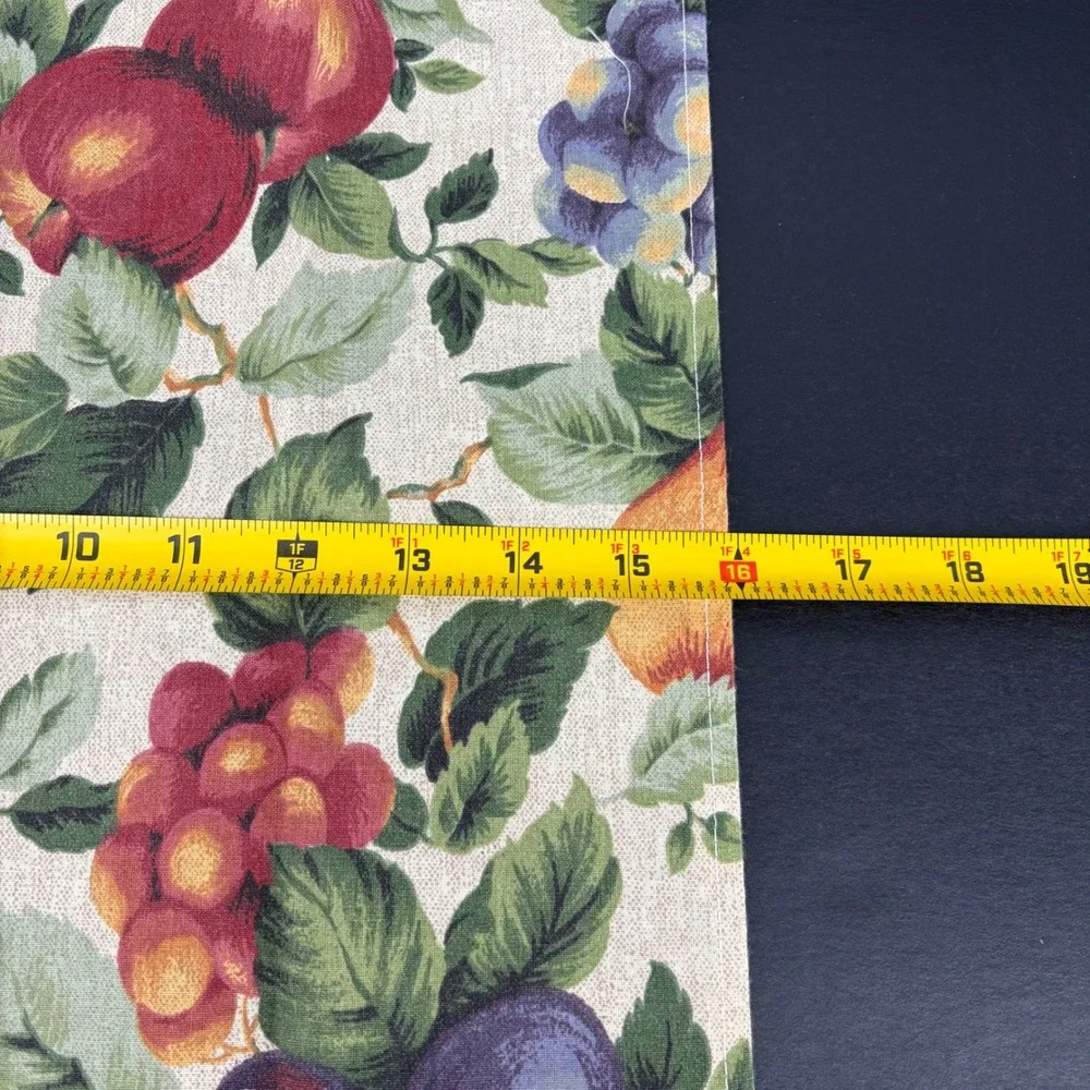 Cloth Napkins Lot of 5 Fruit Print Harvest Farmhouse 16x16 Fall Harvest Country
